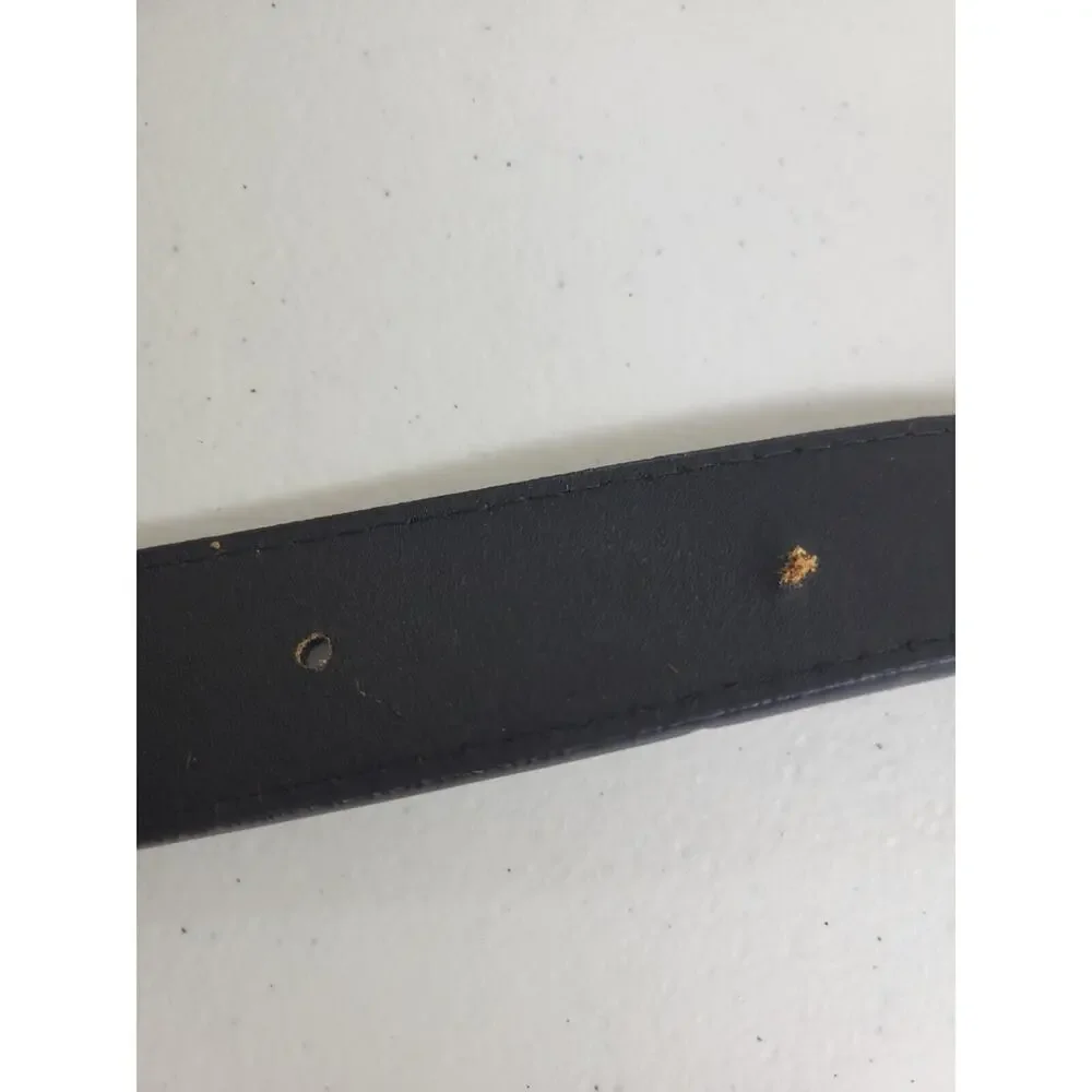 Casual‎ Belt Black Leather Classic Formal Work Career Women's Size Medium